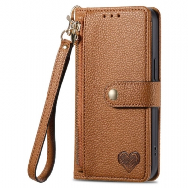 Fodral Xiaomi Redmi Note 15 Pro Plus 5g Rfid-blockerande Hjärtdesign