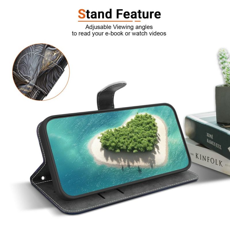 Fodral Xiaomi Redmi Note 15 Pro Plus 5g Svart Och Guld Lejon