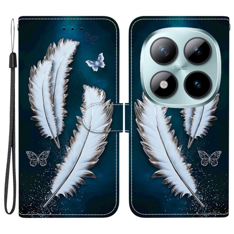 Fodral Xiaomi Redmi Note 15 Pro Plus 5g Vita Fjädrar