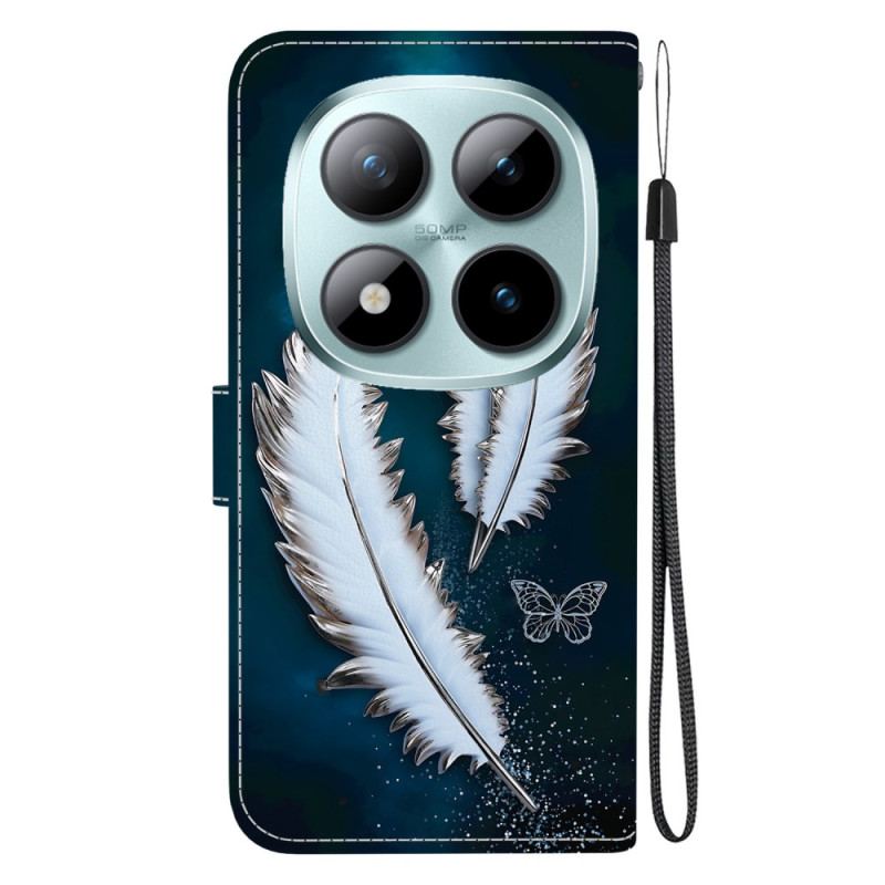 Fodral Xiaomi Redmi Note 15 Pro Plus 5g Vita Fjädrar