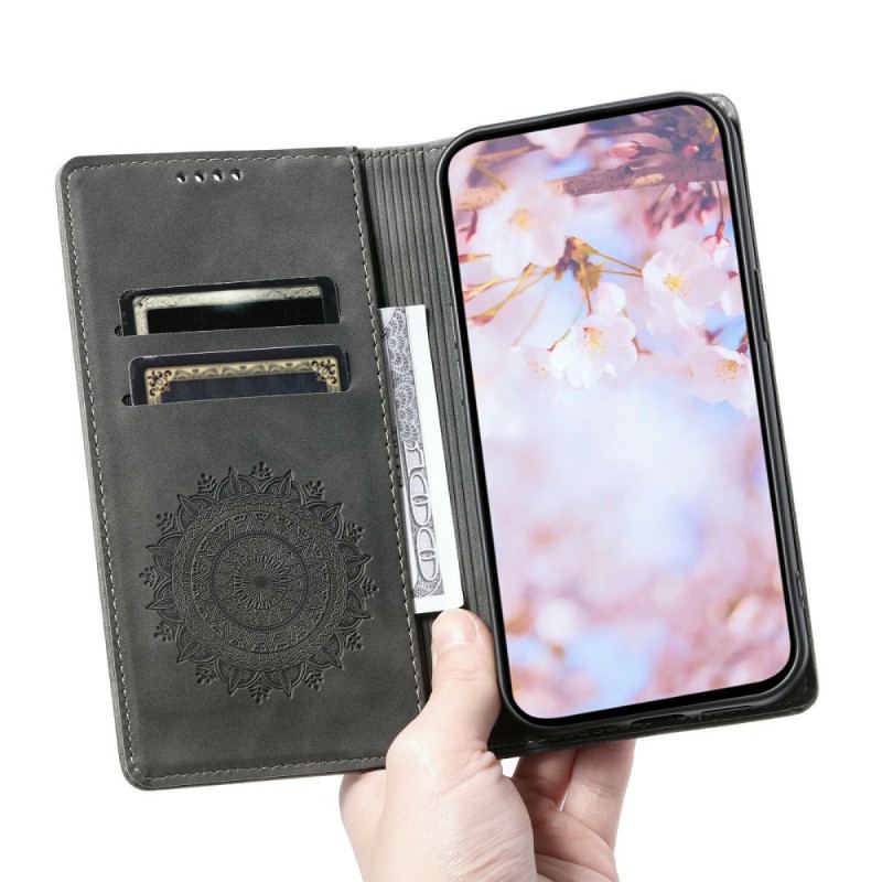 Folio-fodral Xiaomi Redmi Note 15 Pro Plus 5g Telefonfodral Mandala-mockaeffekt
