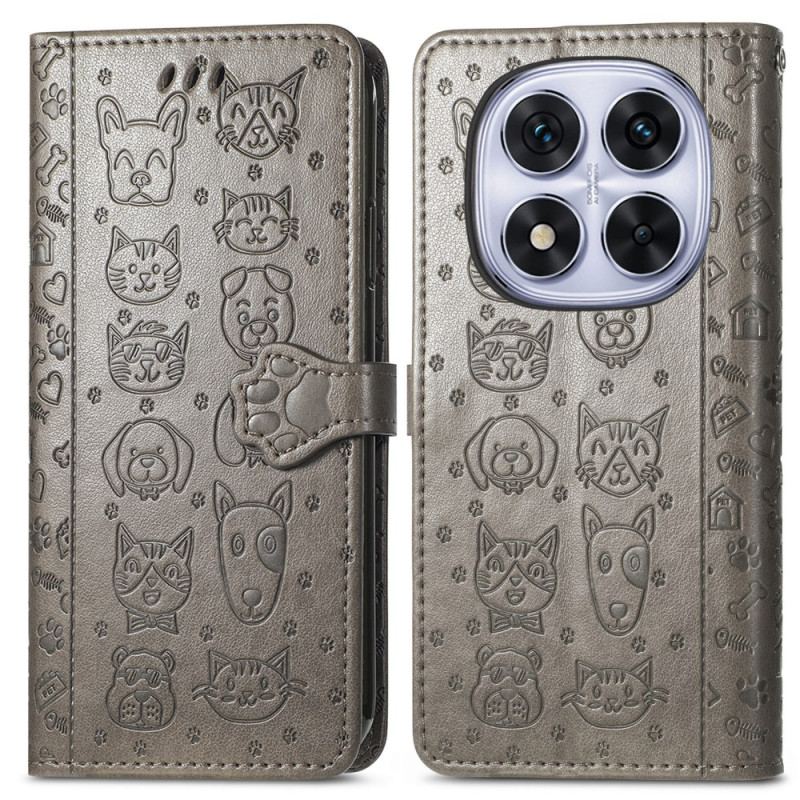 Läderfodral Xiaomi Redmi Note 15 Pro Plus 5g Telefonfodral Animerade Djur