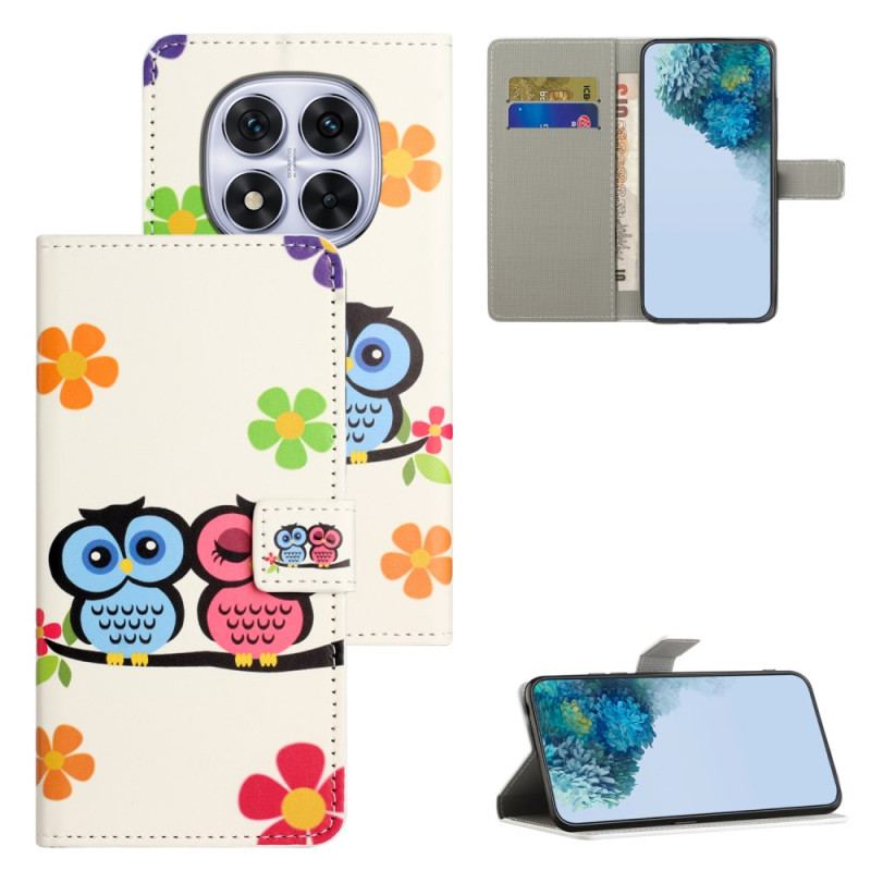 Läderfodral Xiaomi Redmi Note 15 Pro Plus 5g Telefonfodral Par Ugglor