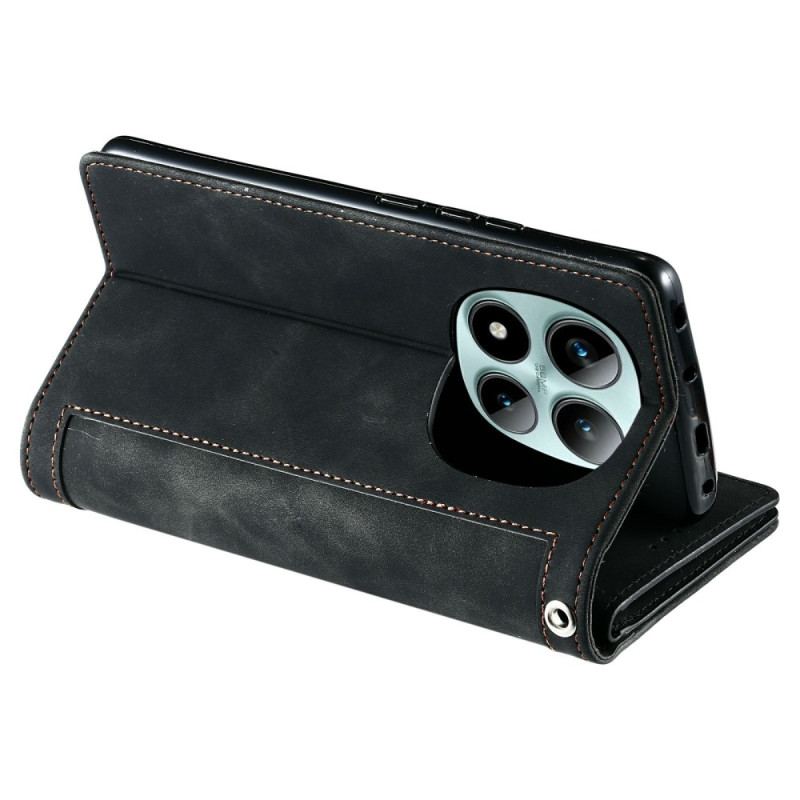 Läderfodral Xiaomi Redmi Note 15 Pro Plus 5g Telefonfodral Plånbok Med 9 Kortfack