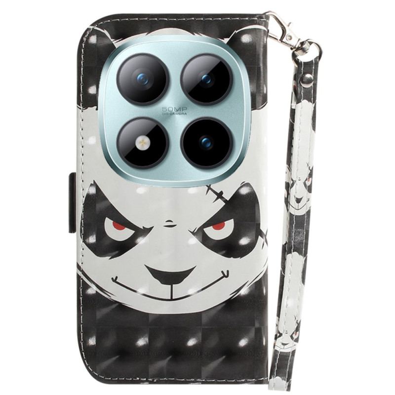 Läderskal Fodral Xiaomi Redmi Note 15 Pro Plus 5g Arg Panda Med Rem