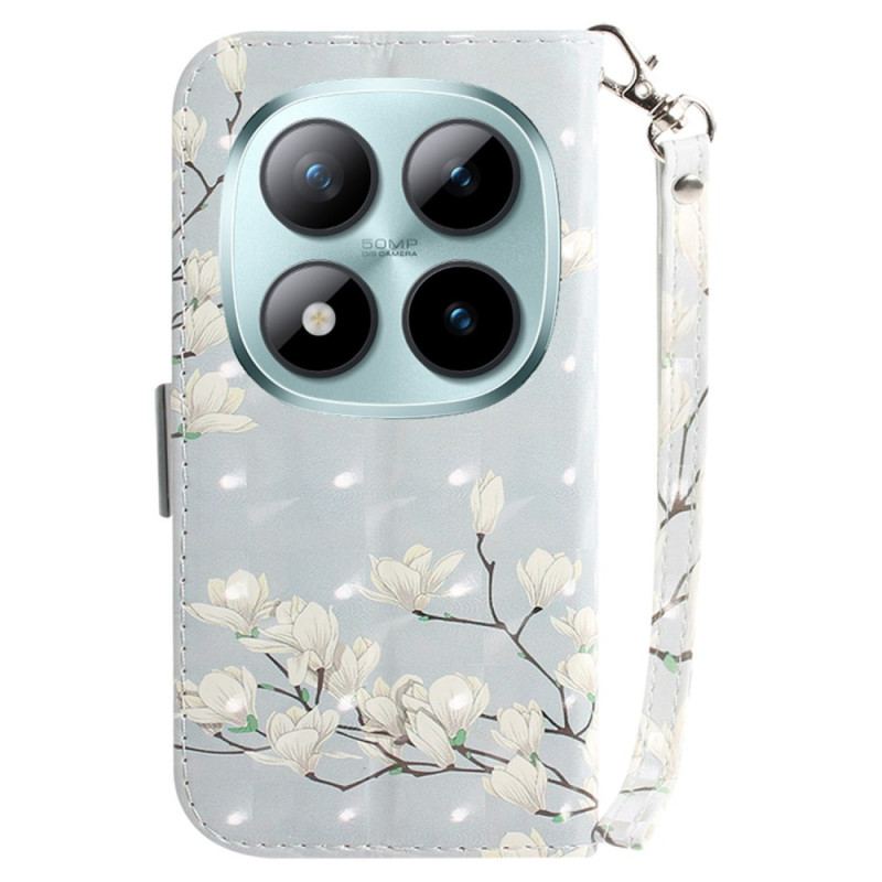 Läderskal Fodral Xiaomi Redmi Note 15 Pro Plus 5g Remmagnolior