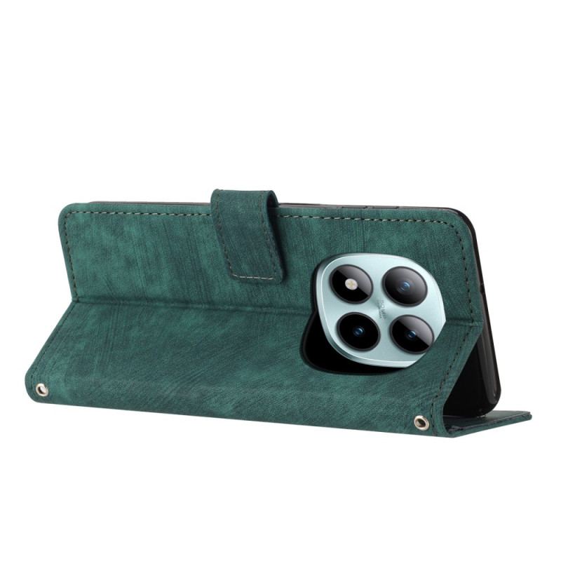 Läderskal Fodral Xiaomi Redmi Note 15 Pro Plus 5g Retrodesign