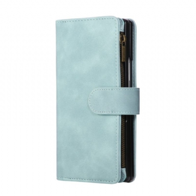 Fodral Samsung Galaxy Z Fold 7 Plånbok Med Mockaeffekt Och Axelrem