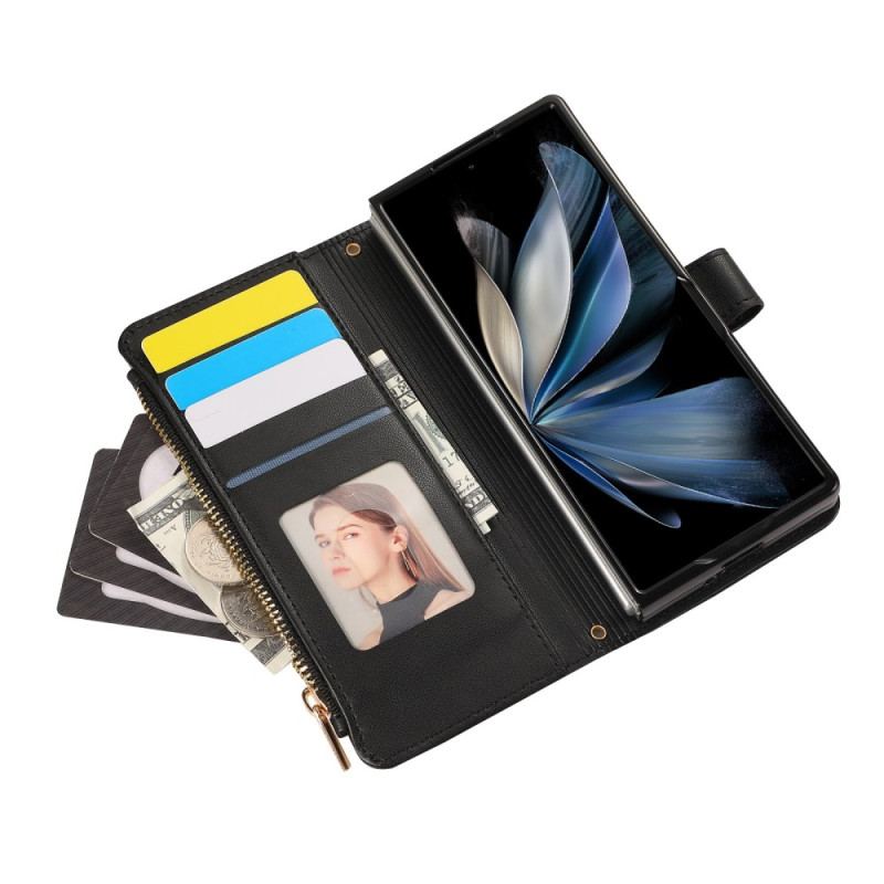 Fodral Samsung Galaxy Z Fold 7 Vadderad Med Rem