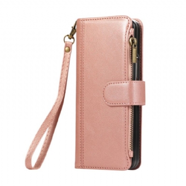 Läderfodral Samsung Galaxy Z Fold 7 Telefonfodral Plånbok Med Rem