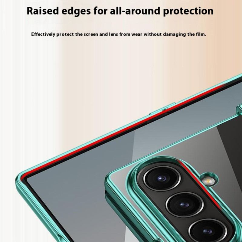 Skal Samsung Galaxy Z Fold 7 Gångjärnsdesign Med Metalleffekt