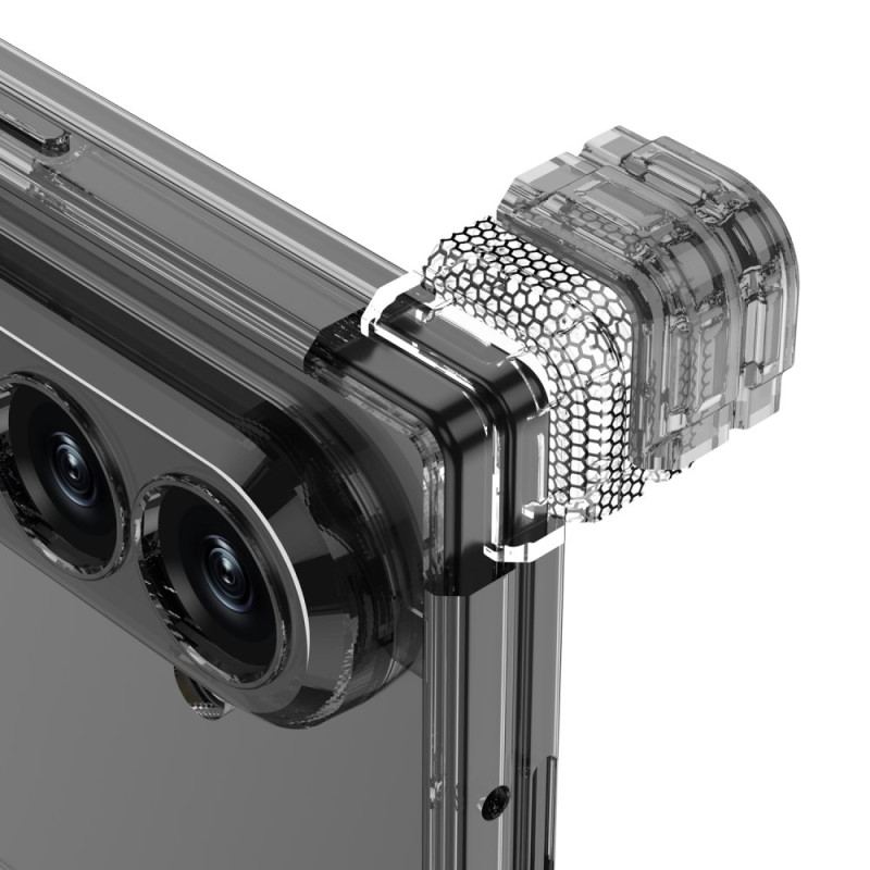 Skal Samsung Galaxy Z Fold 7 Genomskinligt Magnetiskt Gångjärn Med Stativ