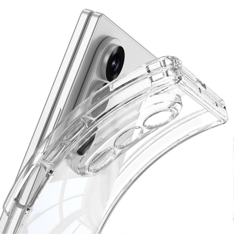 Skal Samsung Galaxy Z Fold 7 Genomskinligt Magnetiskt Gångjärn Med Stativ