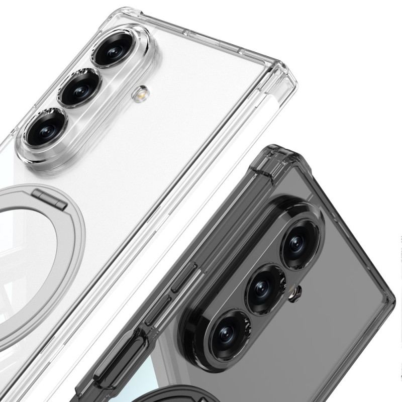 Skal Samsung Galaxy Z Fold 7 Genomskinligt Magnetiskt Gångjärn Med Stativ
