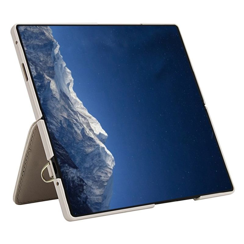 Skal Samsung Galaxy Z Fold 7 Korthållare Och Stativ Med 3d-blommor