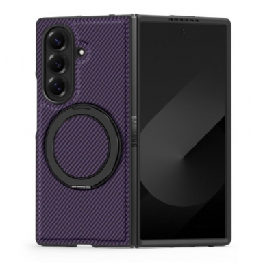 Skal Samsung Galaxy Z Fold 7 Magnetisk Texturerad Kolfiber