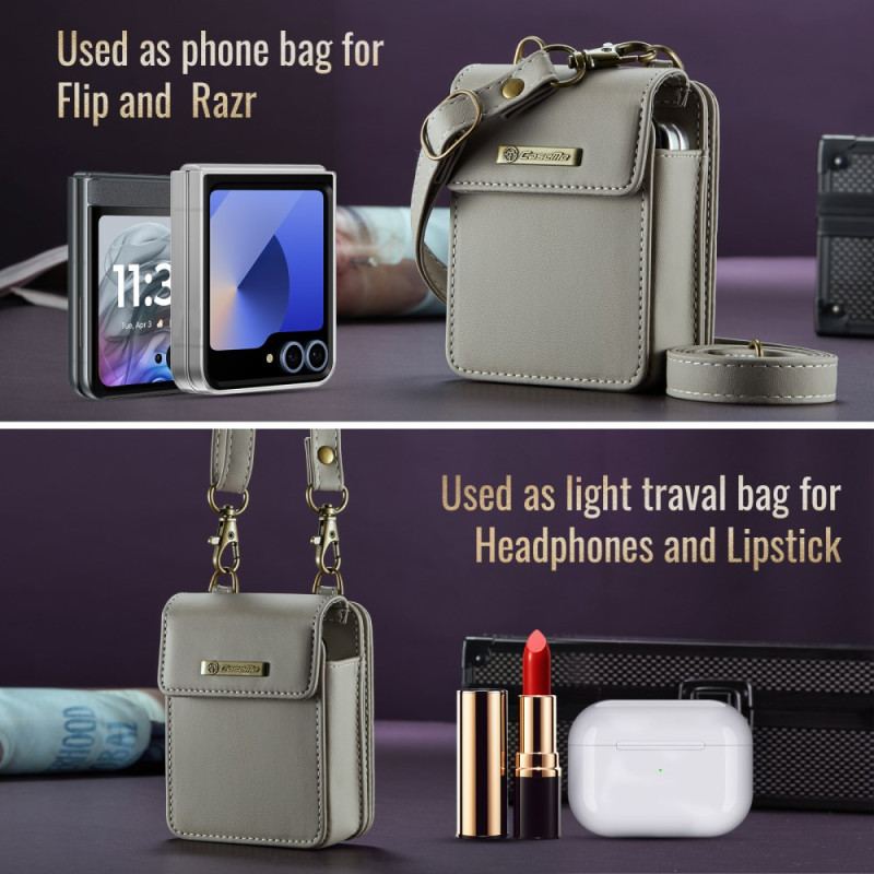 Fodral Samsung Galaxy Z Flip 7 Fe Rfid-plånbok Med Axelrem