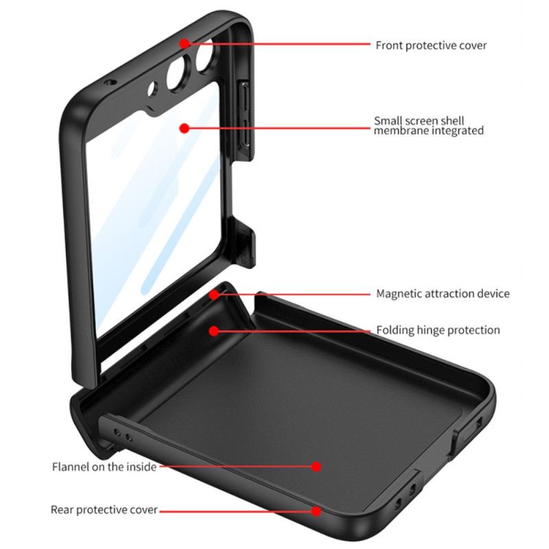 Skal För Samsung Galaxy Z Flip 7 Fe Gkk Magnetiskt Gångjärn Och Litet Skärmskydd