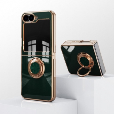 Skal För Samsung Galaxy Z Flip 7 Fe Glansig Finish Med Ringhållare