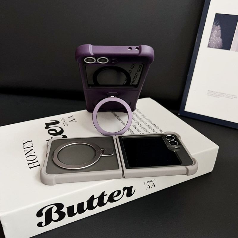 Skal För Samsung Galaxy Z Flip 7 Fe Inbyggt Magnetiskt Stativ