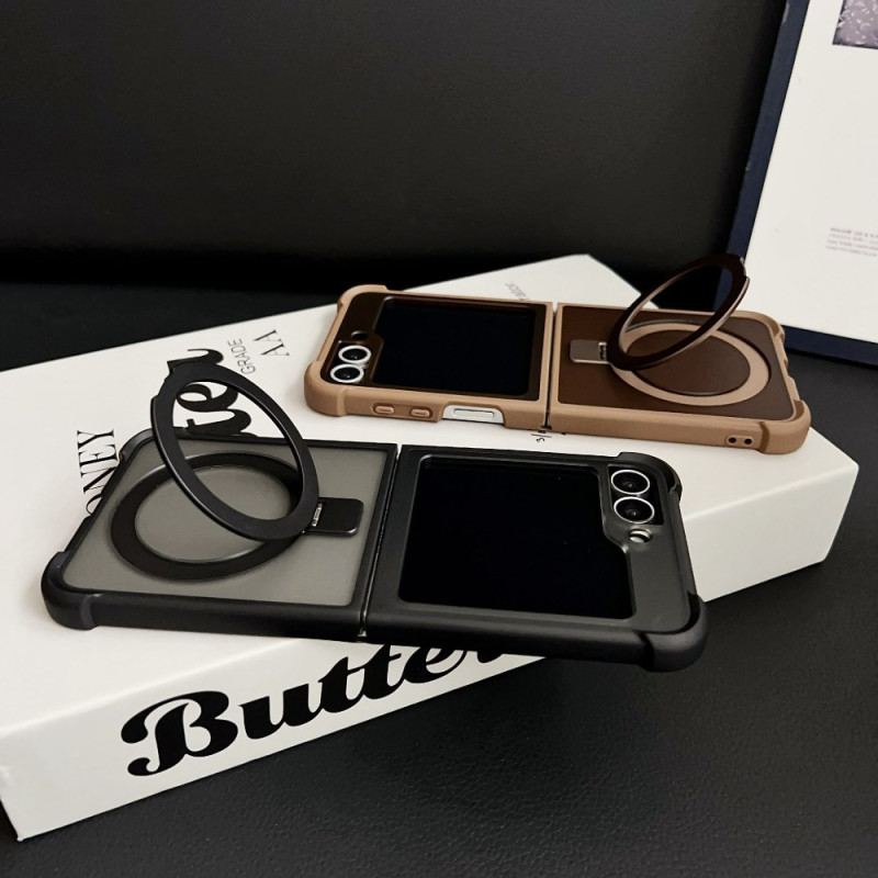 Skal För Samsung Galaxy Z Flip 7 Fe Inbyggt Magnetiskt Stativ