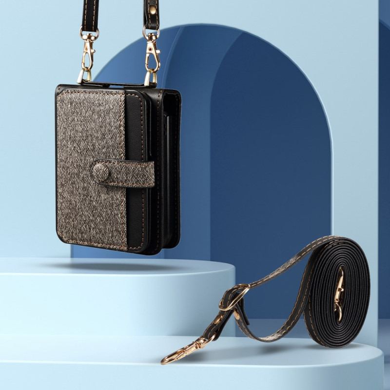 Skal För Samsung Galaxy Z Flip 7 Fe Korthållare Och Snodd