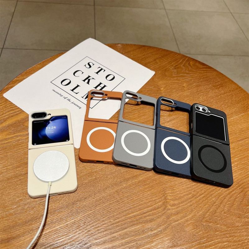 Skal För Samsung Galaxy Z Flip 7 Fe Läderstruktur