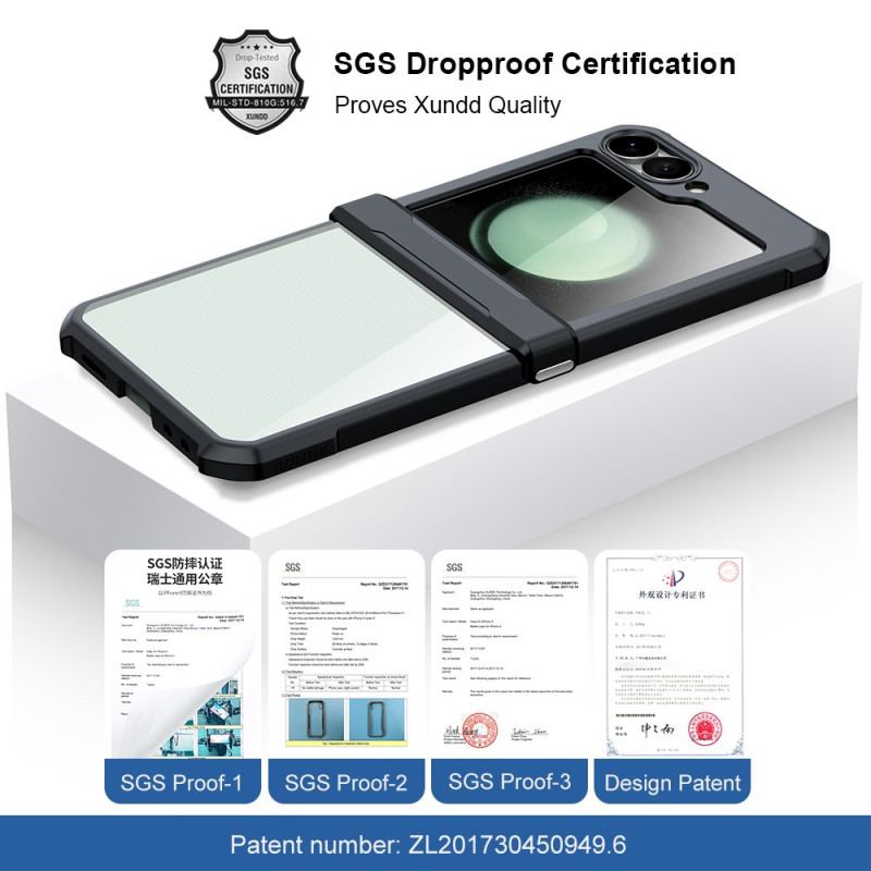 Skal För Samsung Galaxy Z Flip 7 Fe Litet Skärmskydd På Baksidan Xundd