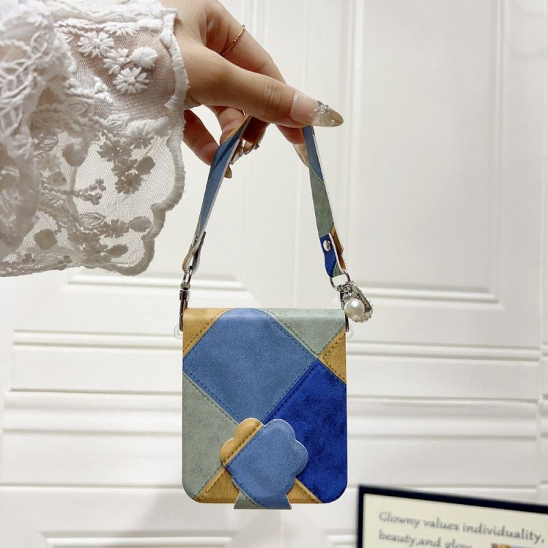 Skal För Samsung Galaxy Z Flip 7 Fe Retro Med Katttassspänne