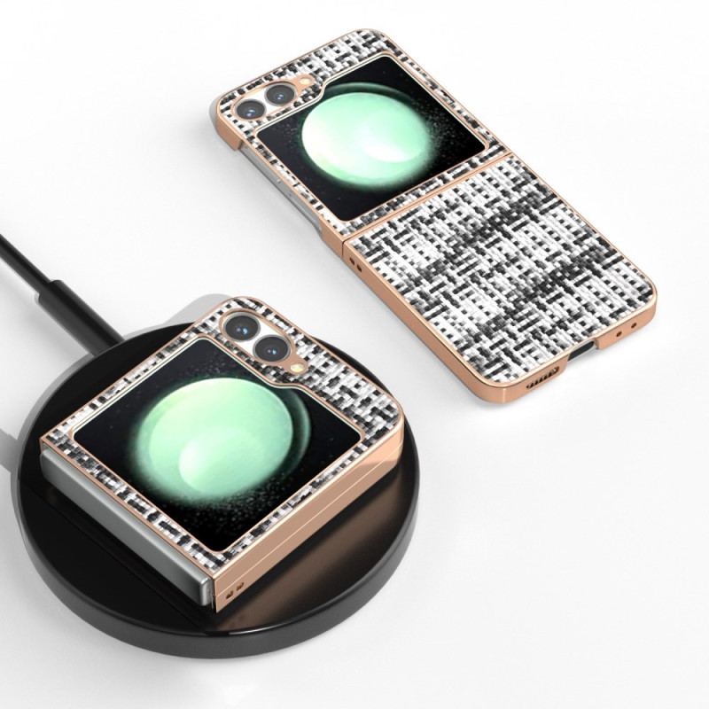 Skal För Samsung Galaxy Z Flip 7 Fe Texturerat Konstläder