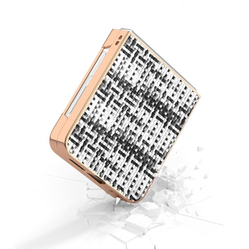 Skal För Samsung Galaxy Z Flip 7 Fe Texturerat Konstläder