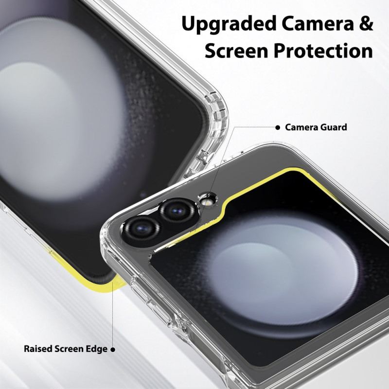 Skal För Samsung Galaxy Z Flip 7 Fe Transparent Design I Ett Stycke