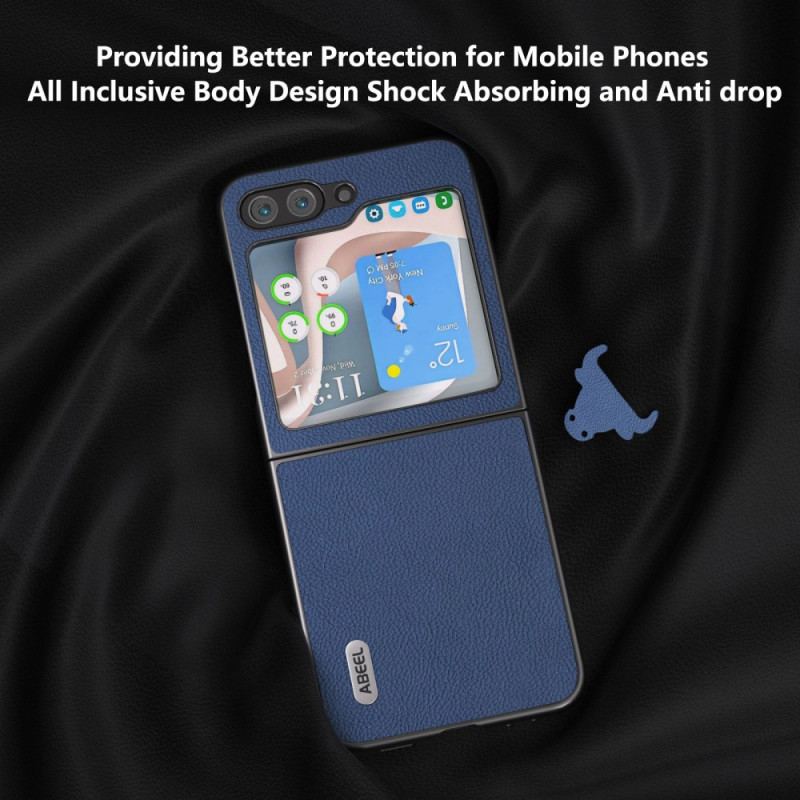 Skal Samsung Galaxy Z Flip 7 Fe Abeel Lädereffekt