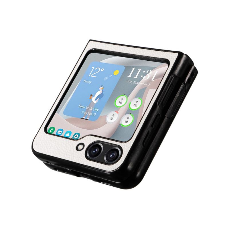 Skal Samsung Galaxy Z Flip 7 Fe Diskret Läderstil