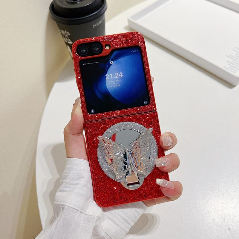 Skal Samsung Galaxy Z Flip 7 Fe Fjärilsställ Med Strass