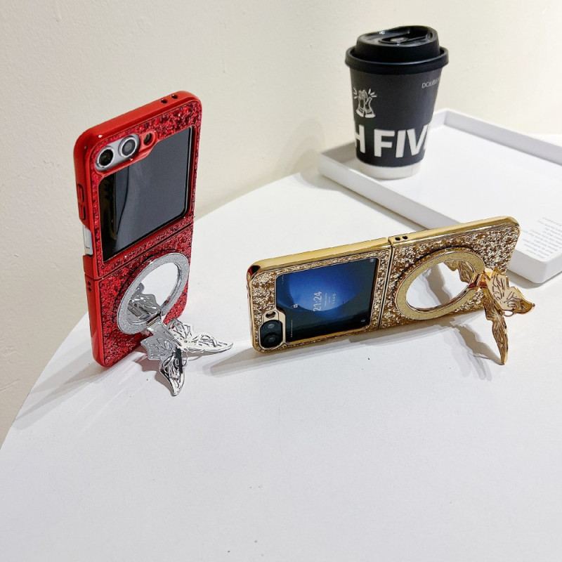 Skal Samsung Galaxy Z Flip 7 Fe Fjärilsställ Med Strass