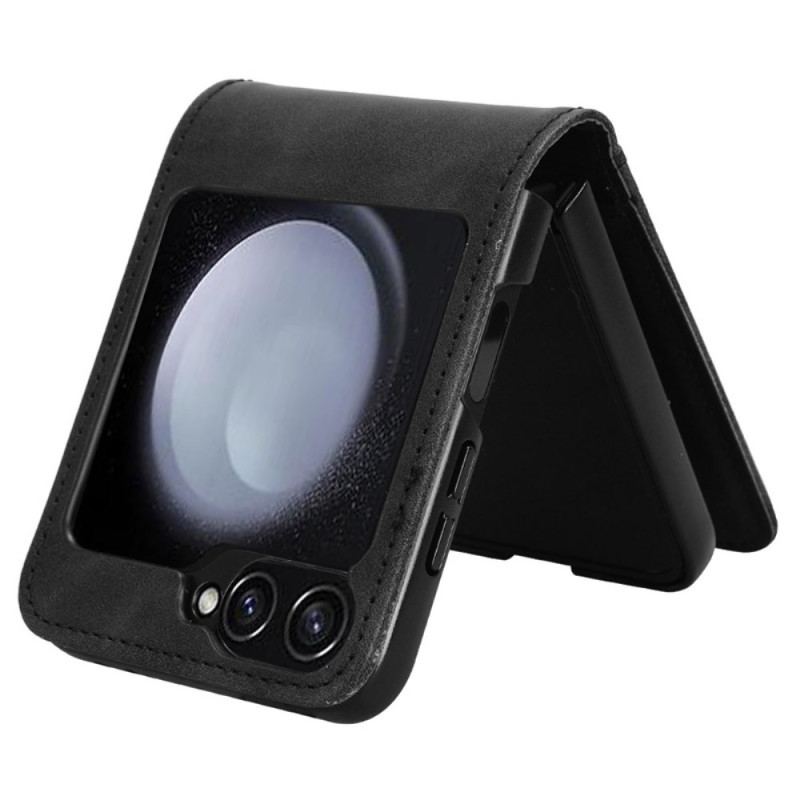 Skal Samsung Galaxy Z Flip 7 Fe Korthållare I Läderstil