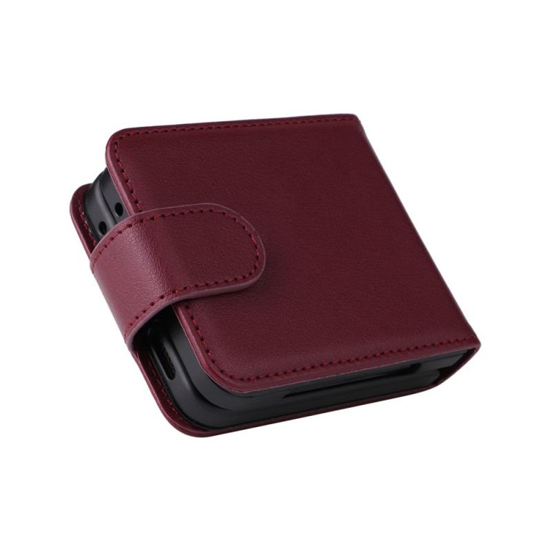 Skal Samsung Galaxy Z Flip 7 Fe Korthållare Med Lädereffekt