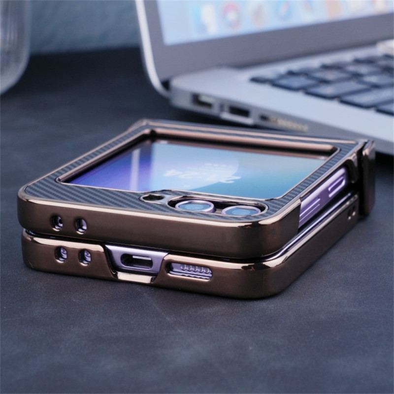 Skal Samsung Galaxy Z Flip 7 Fe Magnetisk Kolfiberstruktur