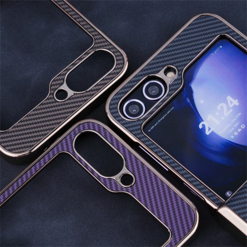 Skal Samsung Galaxy Z Flip 7 Fe Magnetisk Kolfiberstruktur