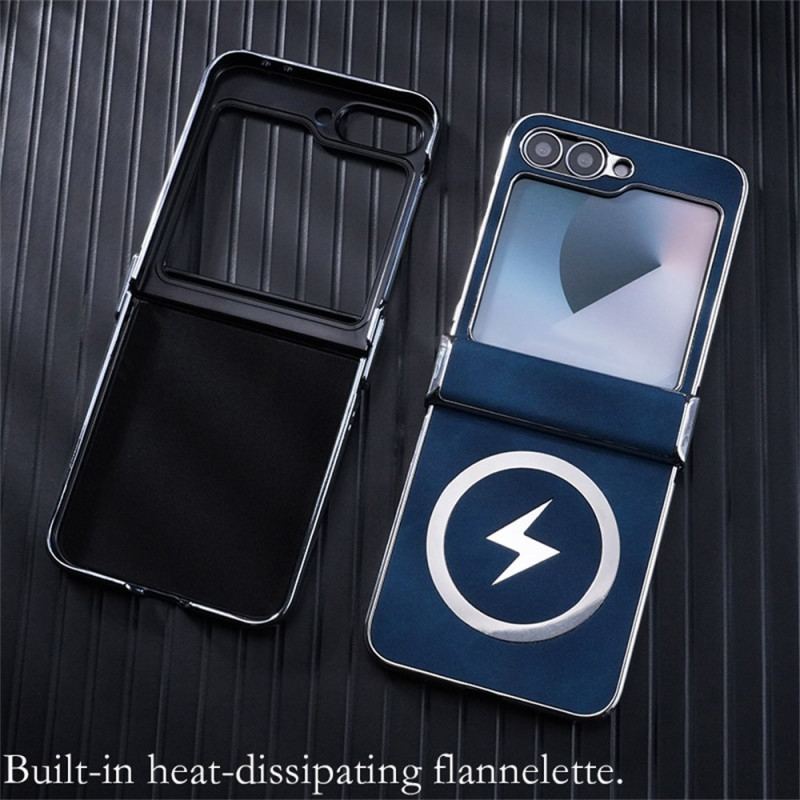 Skal Samsung Galaxy Z Flip 7 Fe Magsafe-kompatibel Lädereffekt