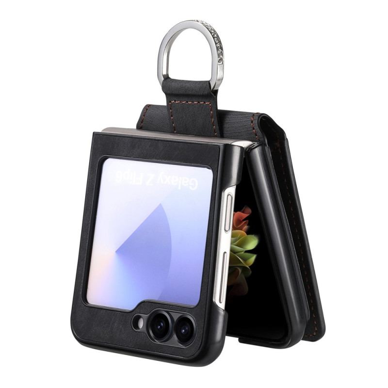 Skal Samsung Galaxy Z Flip 7 Fe Mockaeffekt Med Korthållare