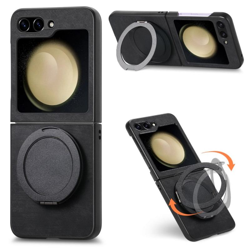 Skal Samsung Galaxy Z Flip 7 Fe Mockaeffekt Med Roterande Stativ