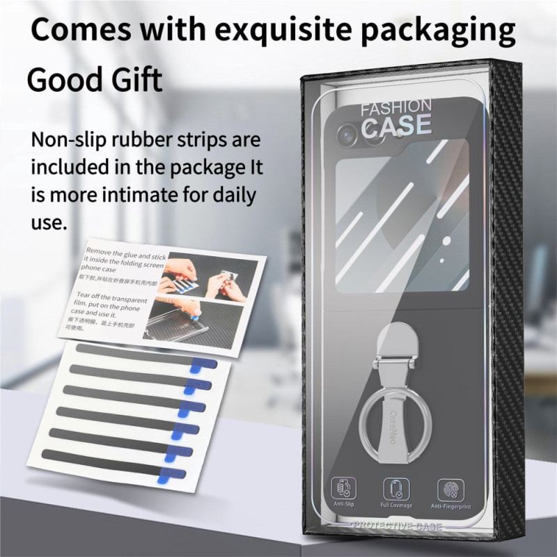 Skal Samsung Galaxy Z Flip 7 Fe Ringhållare Och Skärmskydd