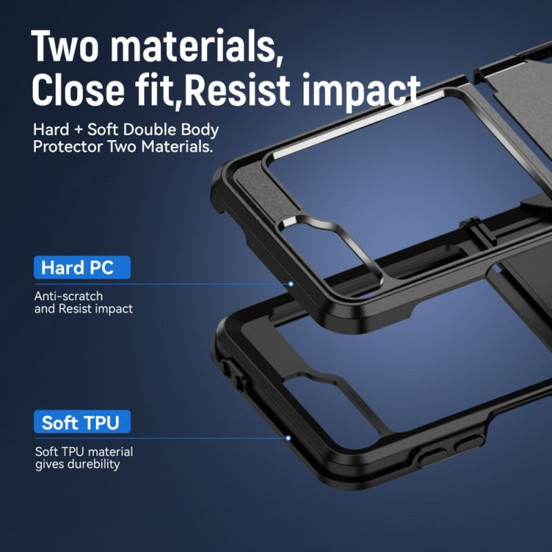 Skal Samsung Galaxy Z Flip 7 Fe Robust Metalleffekt