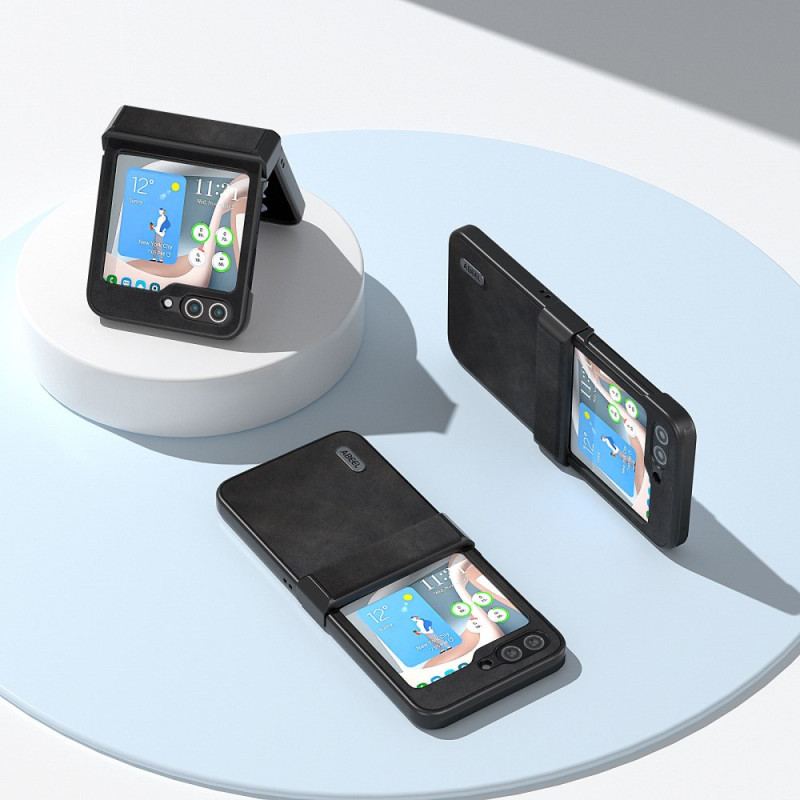 Skal Samsung Galaxy Z Flip 7 Fe Telefonfodral Abeel Vintage-läderstil