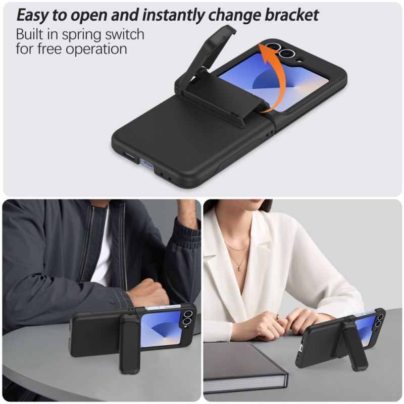 Skal Samsung Galaxy Z Flip 7 Fe Telefonfodral Inbyggt Stativ Och Korthållare