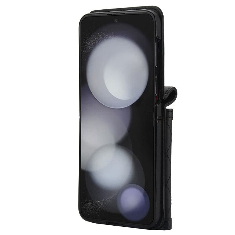 Skal Samsung Galaxy Z Flip 7 Fe Telefonfodral Korthållare Axelrem Och Snodd