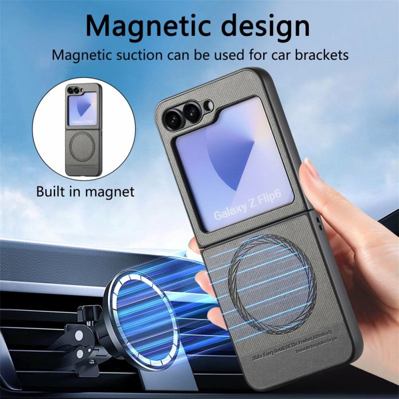 Skal Samsung Galaxy Z Flip 7 Fe Telefonfodral Magsafe-kompatibel Denim Textur