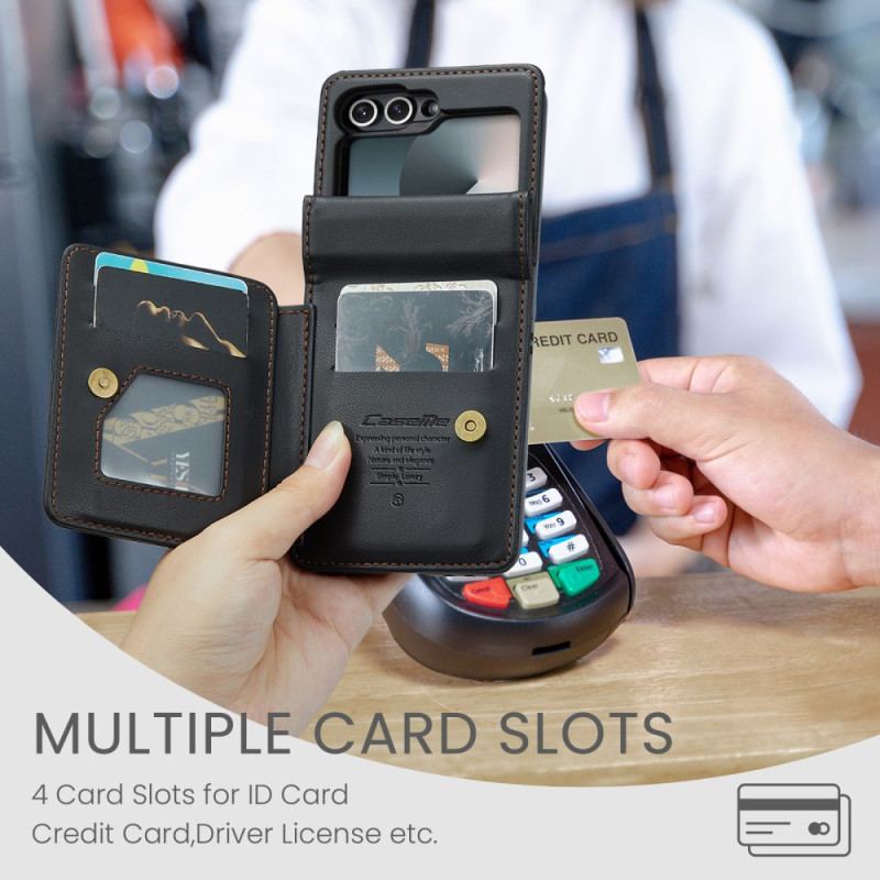 Skal Samsung Galaxy Z Flip 7 Fe Telefonfodral Rfid-skydd 5 Kortfack